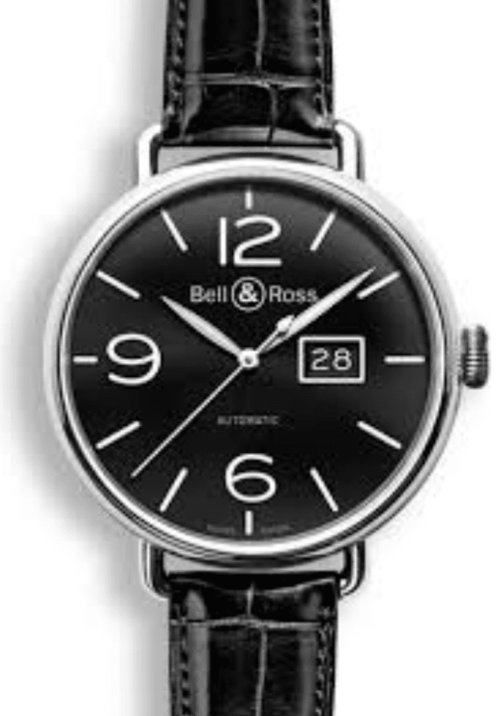 Wacthes-Bell-Ross-WW1-Swiss-Automatic-Mens-Watch-Black-Face