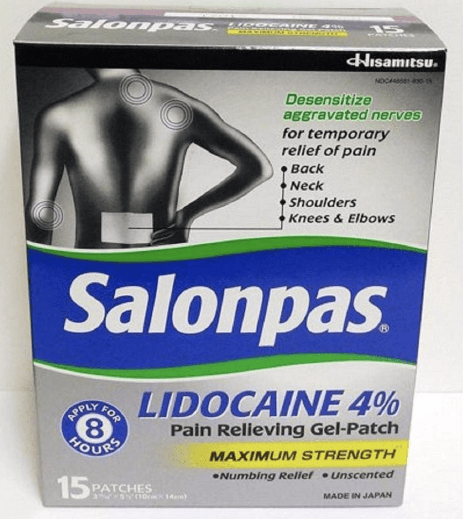 Salonpas-LIDOCAINE-$%-for-For-Back-Pain-Management