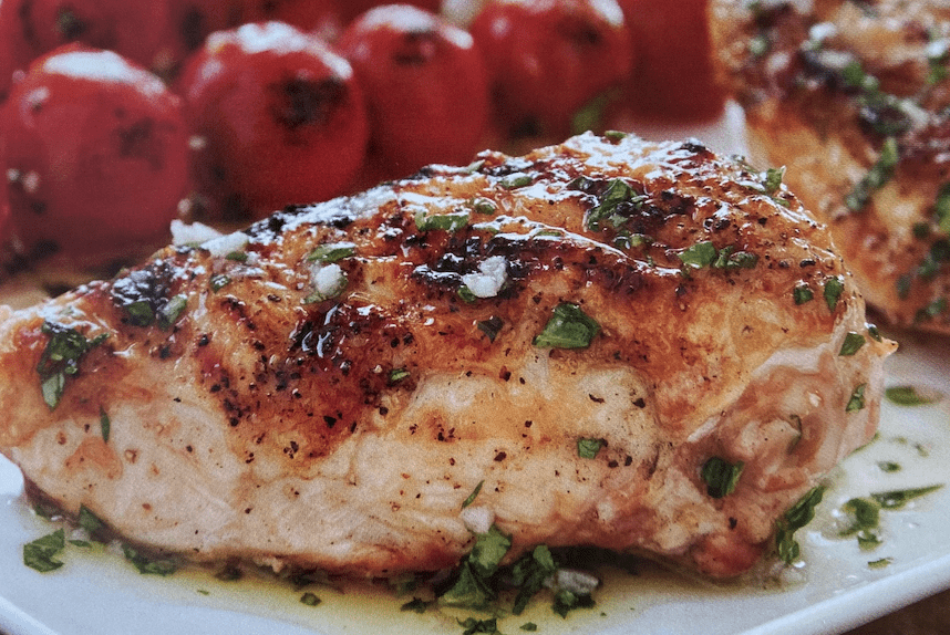 Grilled-Chicken-Breasts -With-Cherry-Tomatoes