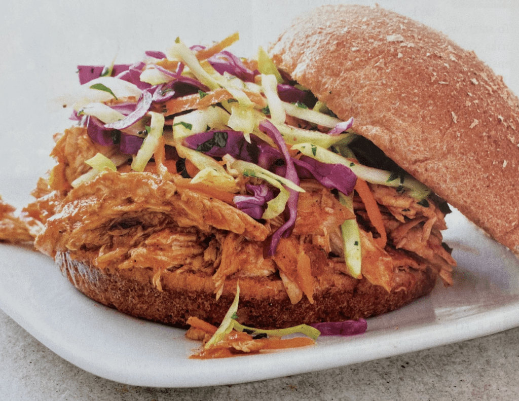 Sweet Tangy Pulled Chicken Sandwich - PB on Life