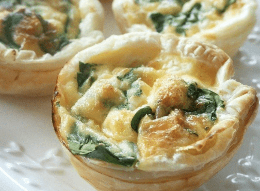Spinach Parmesan Quiche Bites - PB on Life