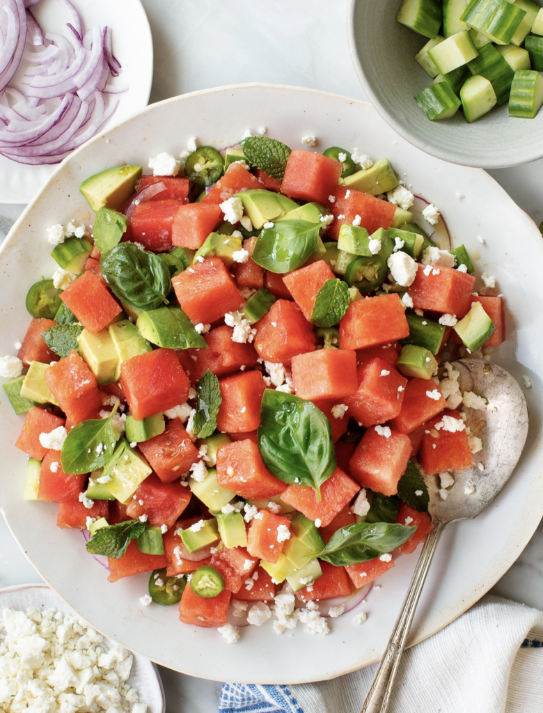 HEALTHY-SALADS-Watermelon-Salad-with-Feta-and-Mint