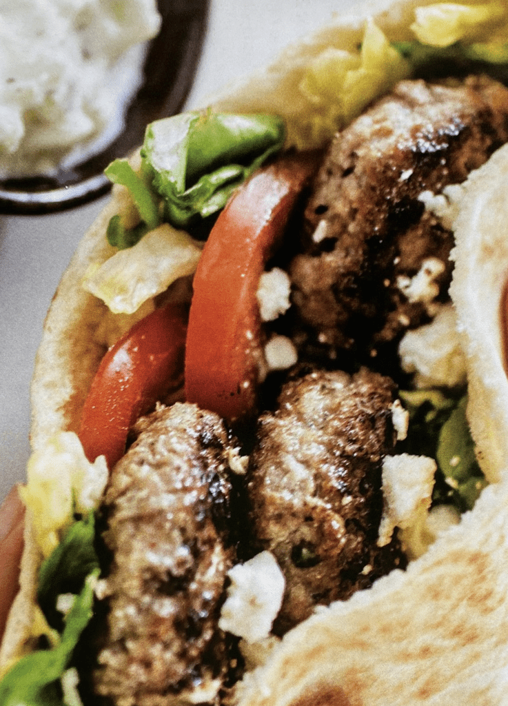 Greek-Style-Lamb Pita-Sandwiches-Recipe