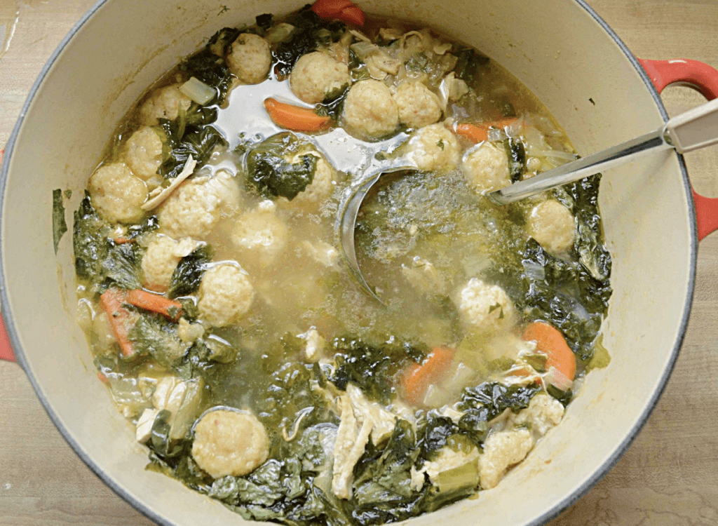 Italian Chicken Soup with Parmesan Dumplings - PB on Life