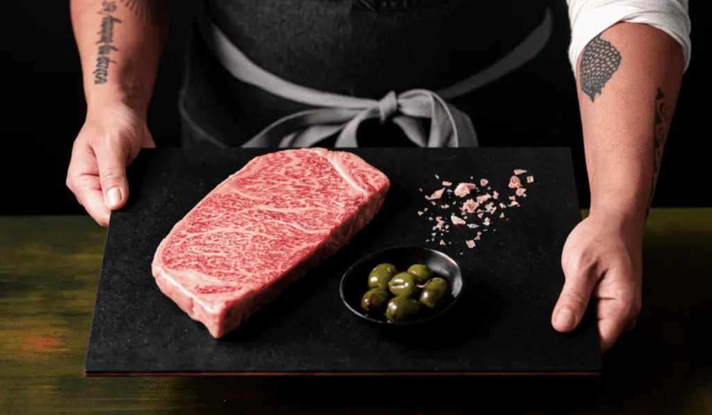 Crowd-Cow-Kagoshima-Farms-A5-Wagyu-New-York-Strip-Steak-$130