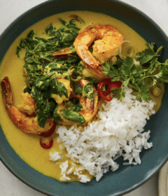 Ginger-Garlic-Shrimp-With-Coconut-Milk