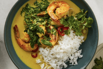 Ginger-Garlic-Shrimp-With-Coconut-Milk